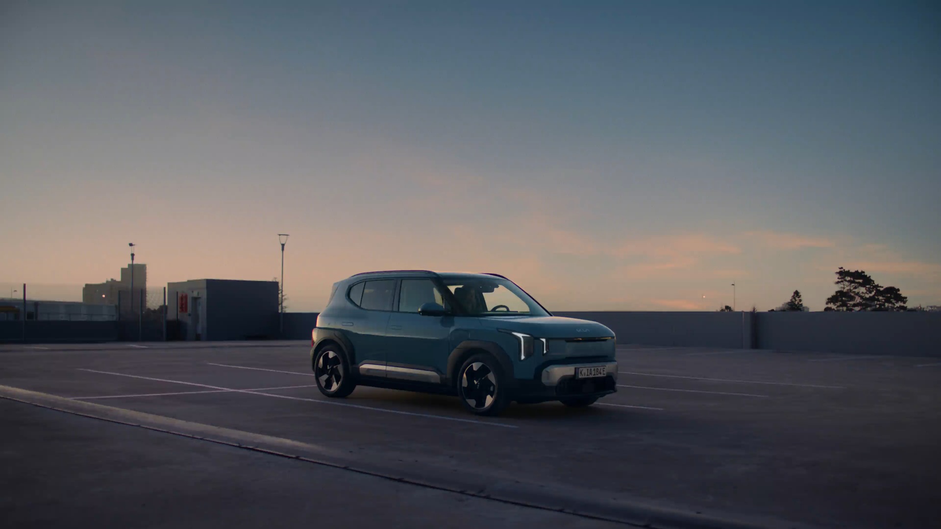 Kia electric car in Direct Kia campaign imagery